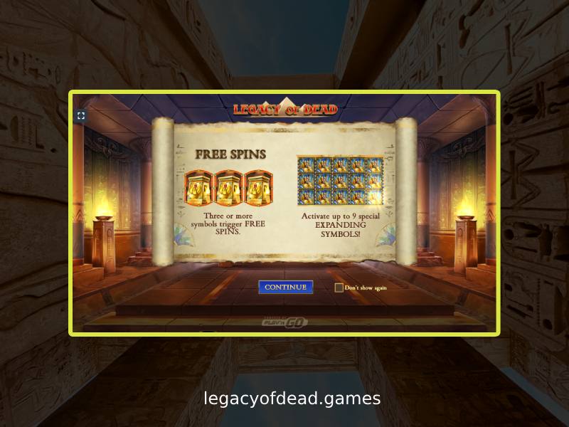 Играйте в Legacy of Dead на реальные деньги – казино-слот от Play’n GO